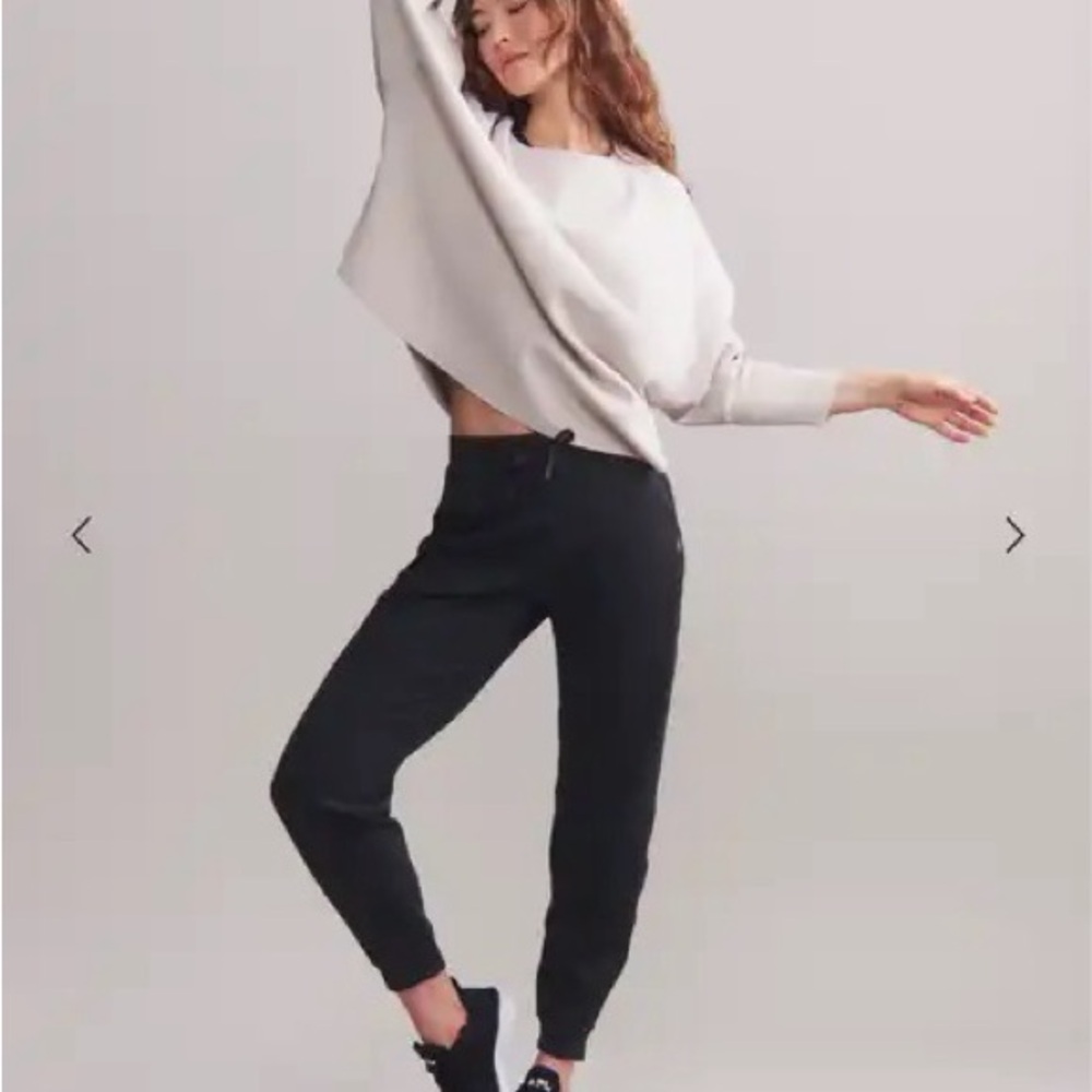 RHONE Black Track Joggers Relaxed Fit